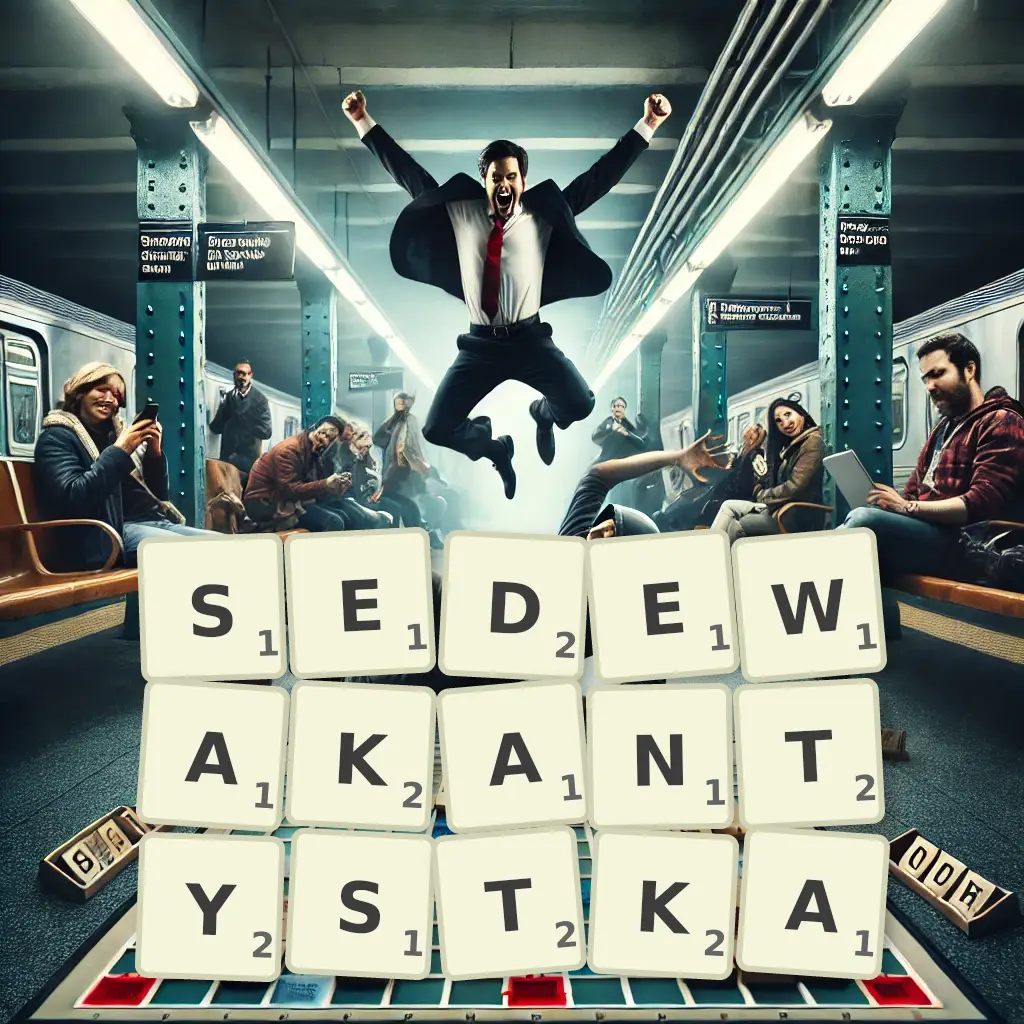 Słowa z liter SEDEWAKANTYSTKĄ
