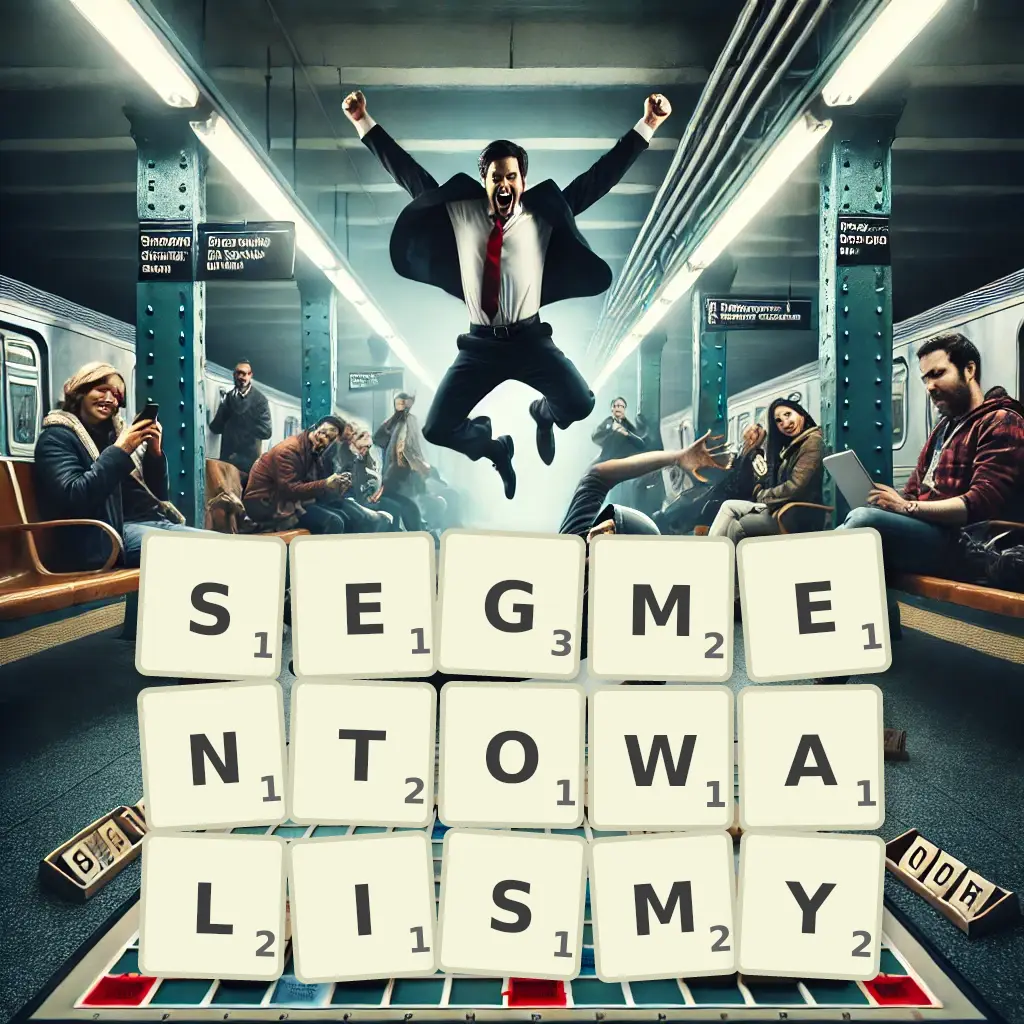 Słowa z liter SEGMENTOWALIŚMY