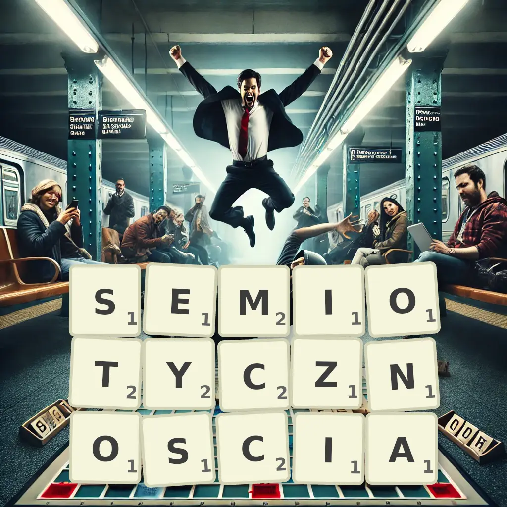 Słowa z liter SEMIOTYCZNOŚCIĄ