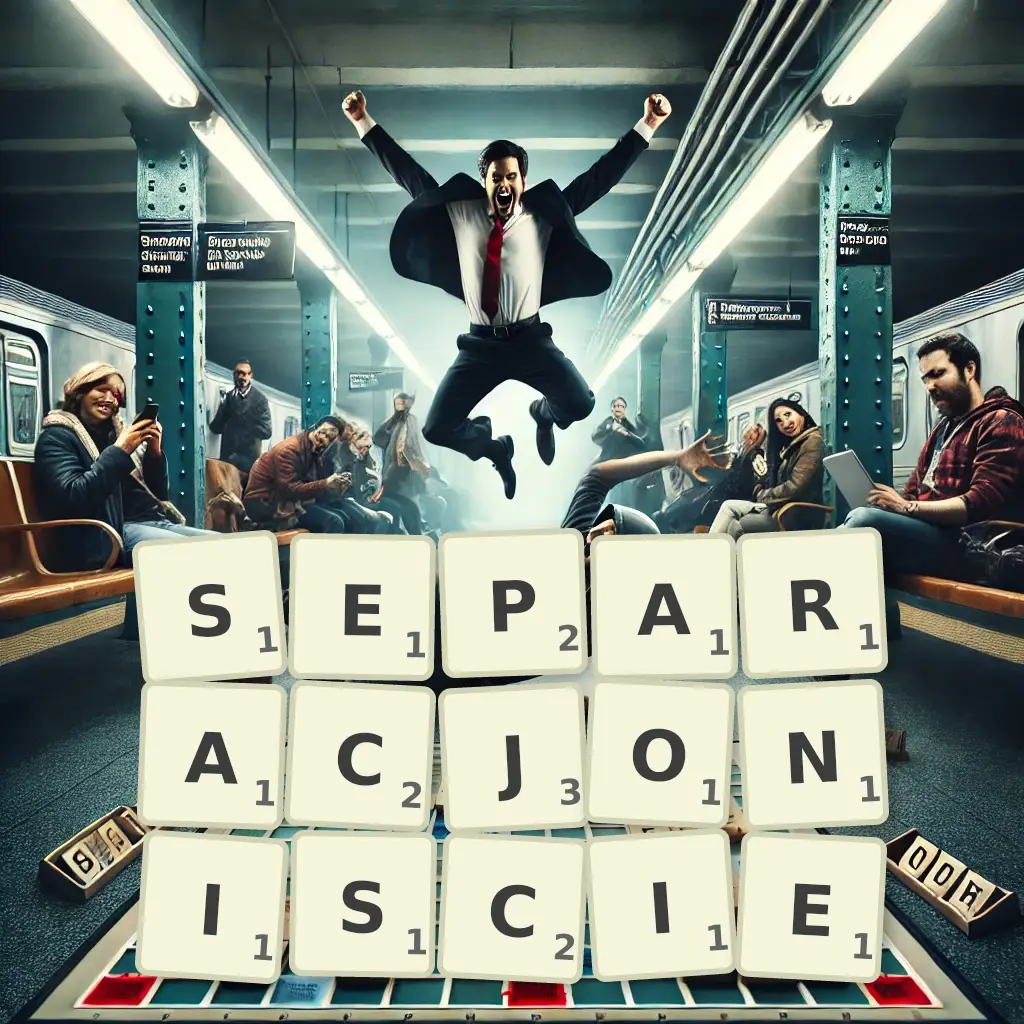 Słowa z liter SEPARACJONIŚCIE