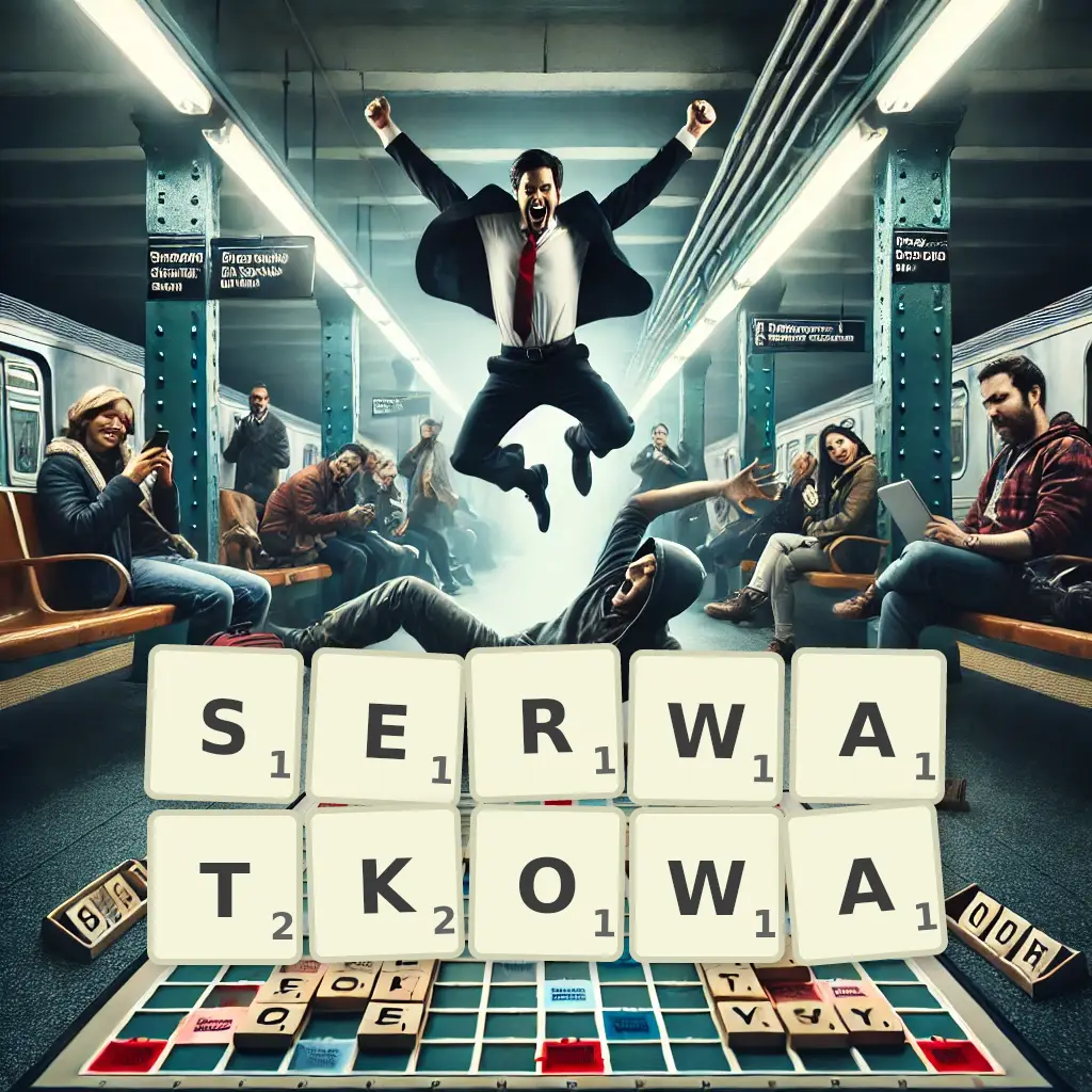 Słowa z liter SERWATKOWĄ