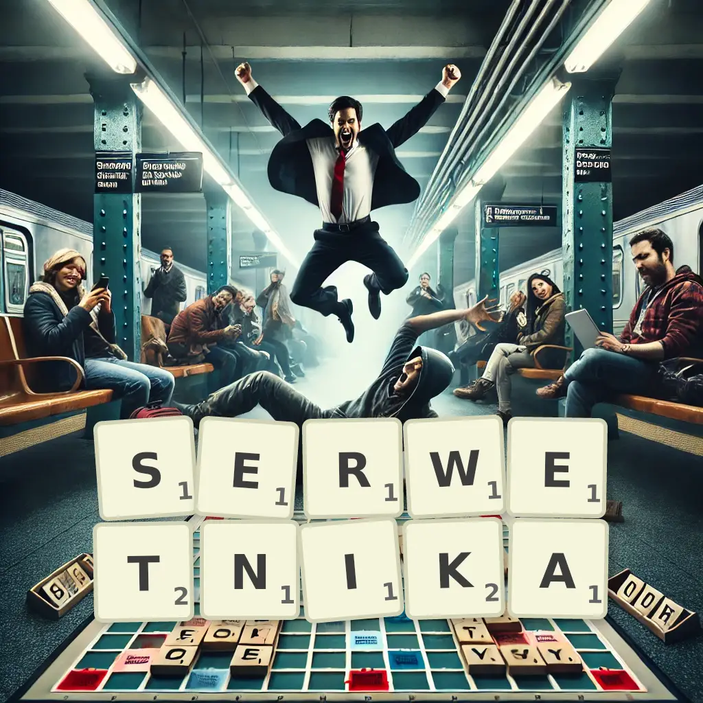 Lista słów z liter SERWETNIKA Słowa z liter SERWETNIKA