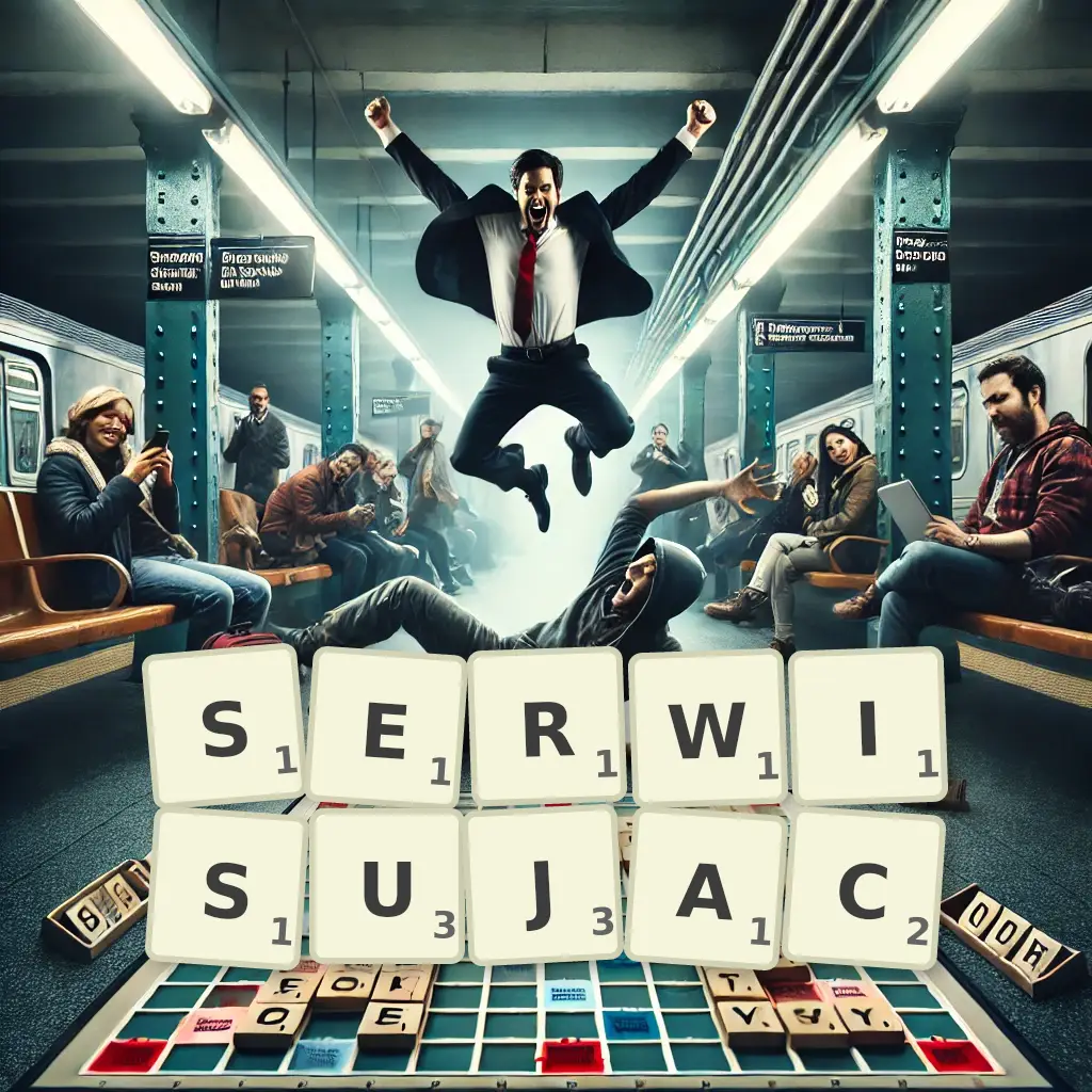 Słowa z liter SERWISUJĄC