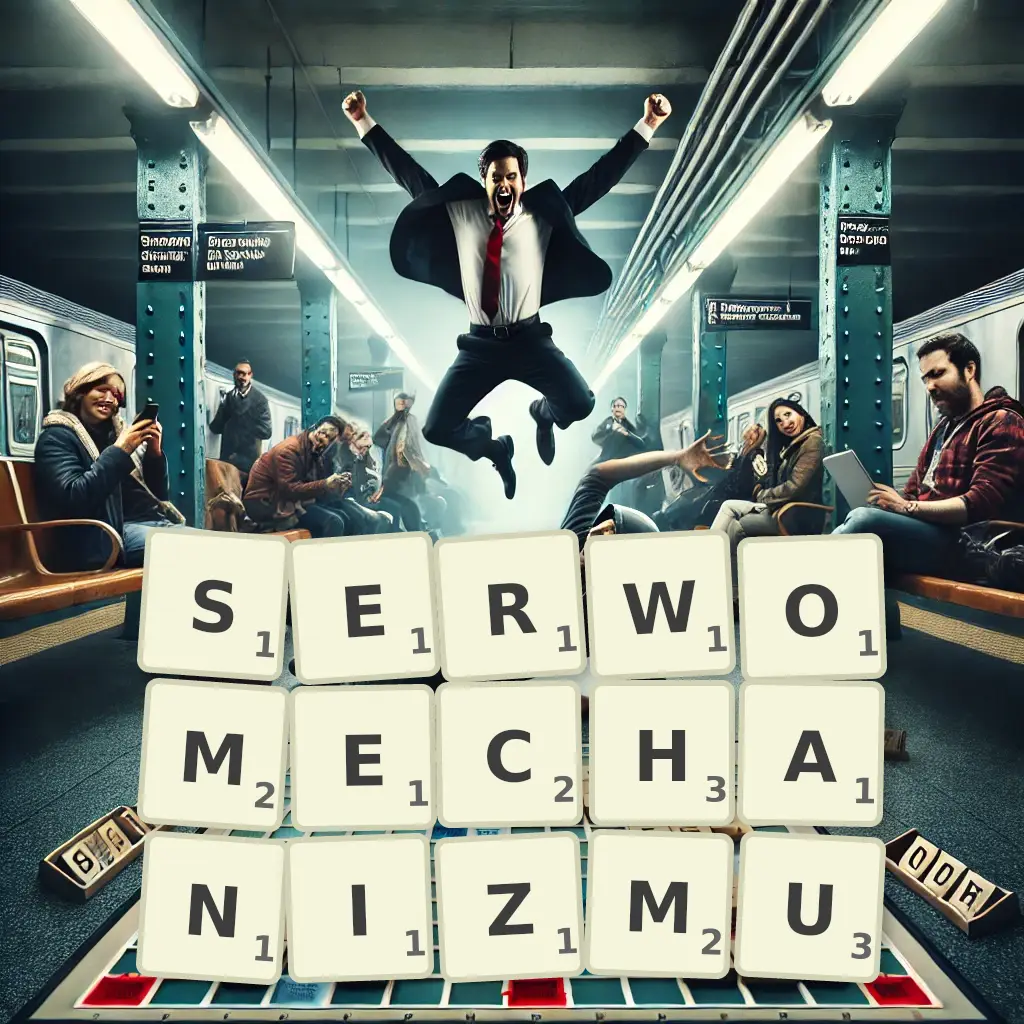 Słowa z liter SERWOMECHANIZMU