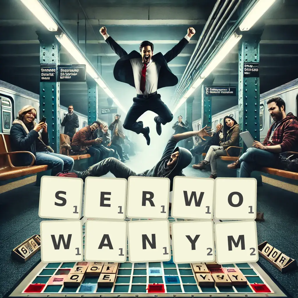 Słowa z liter SERWOWANYM
