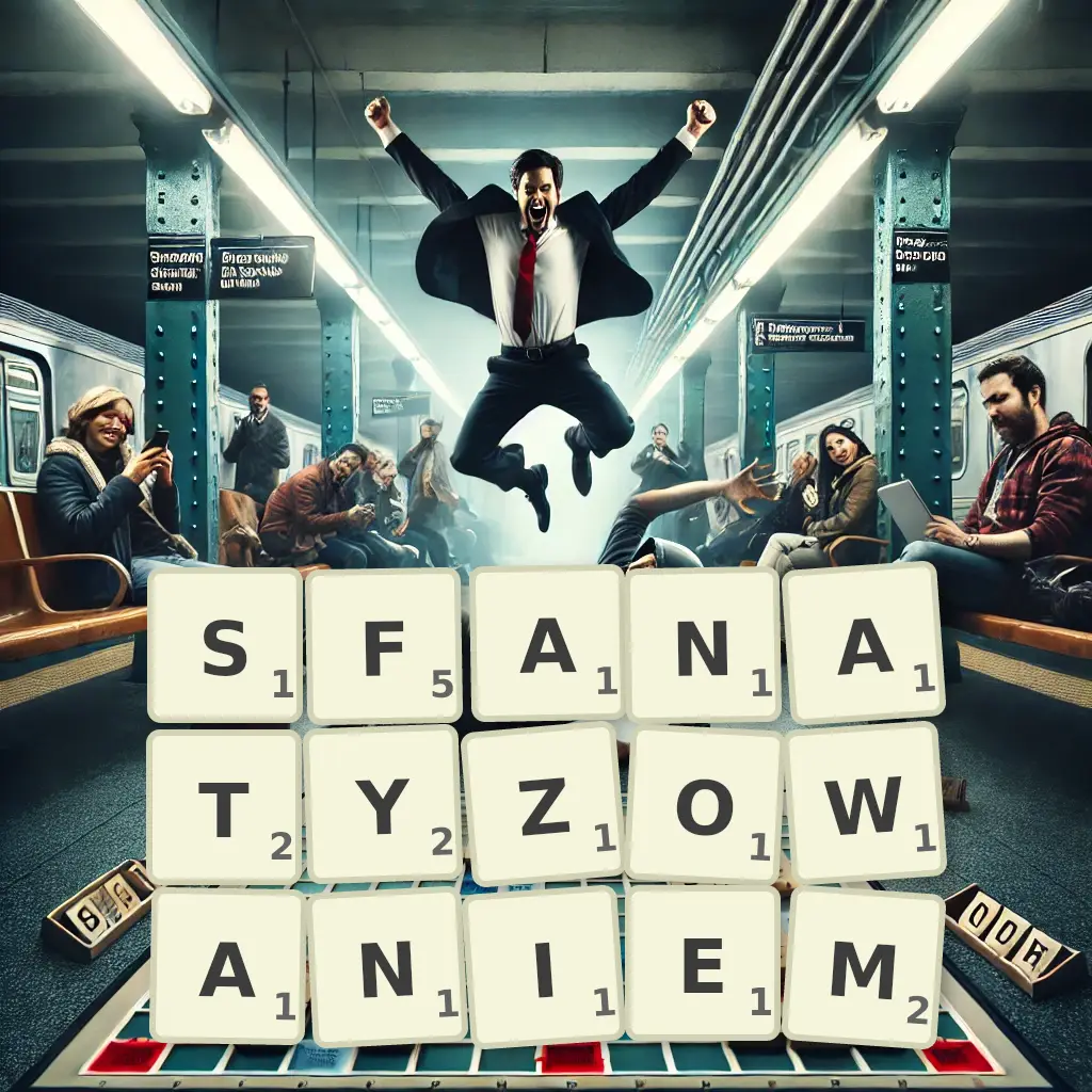 Słowa z liter SFANATYZOWANIEM