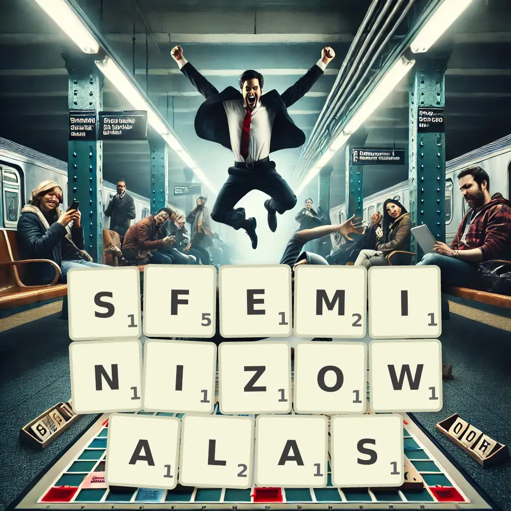 Słowa z liter SFEMINIZOWAŁAŚ