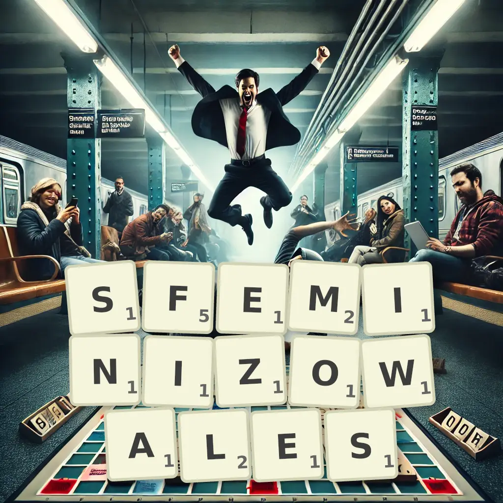 Słowa z liter SFEMINIZOWAŁEŚ