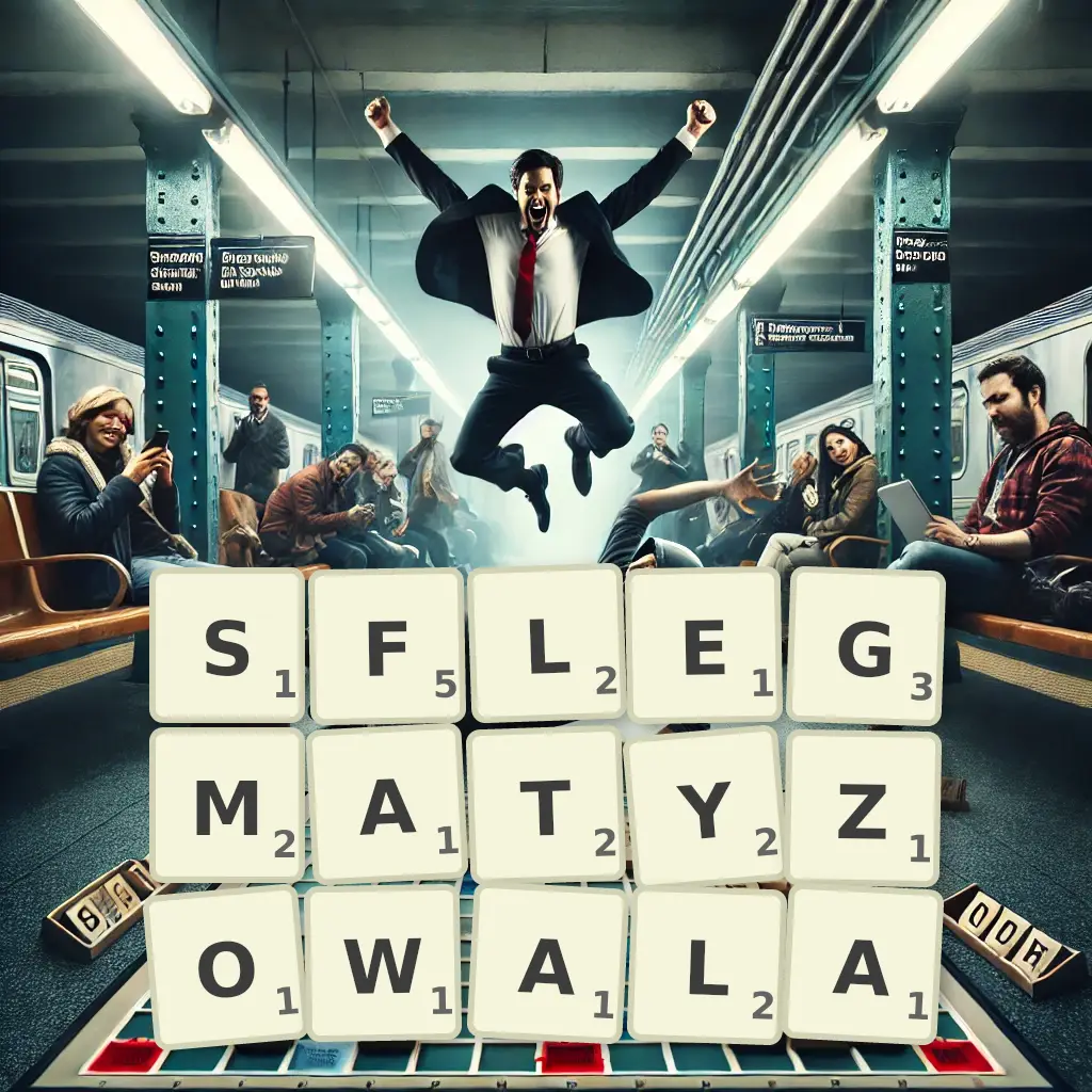 Słowa z liter SFLEGMATYZOWAŁA