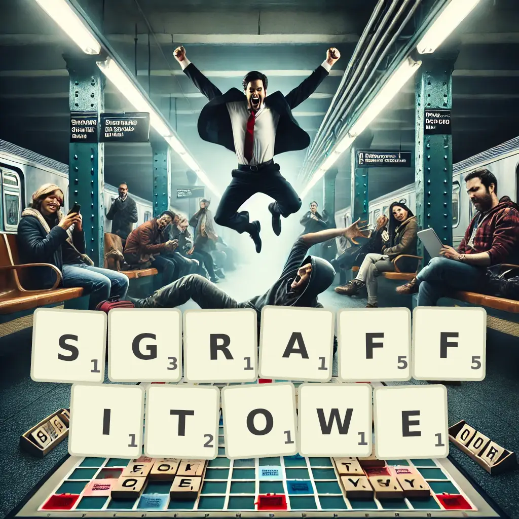 Słowa z liter SGRAFFITOWE