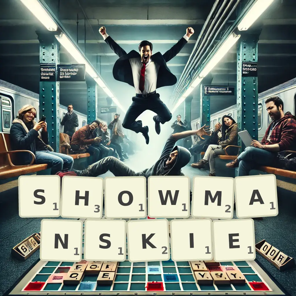 Słowa z liter SHOWMAŃSKIE