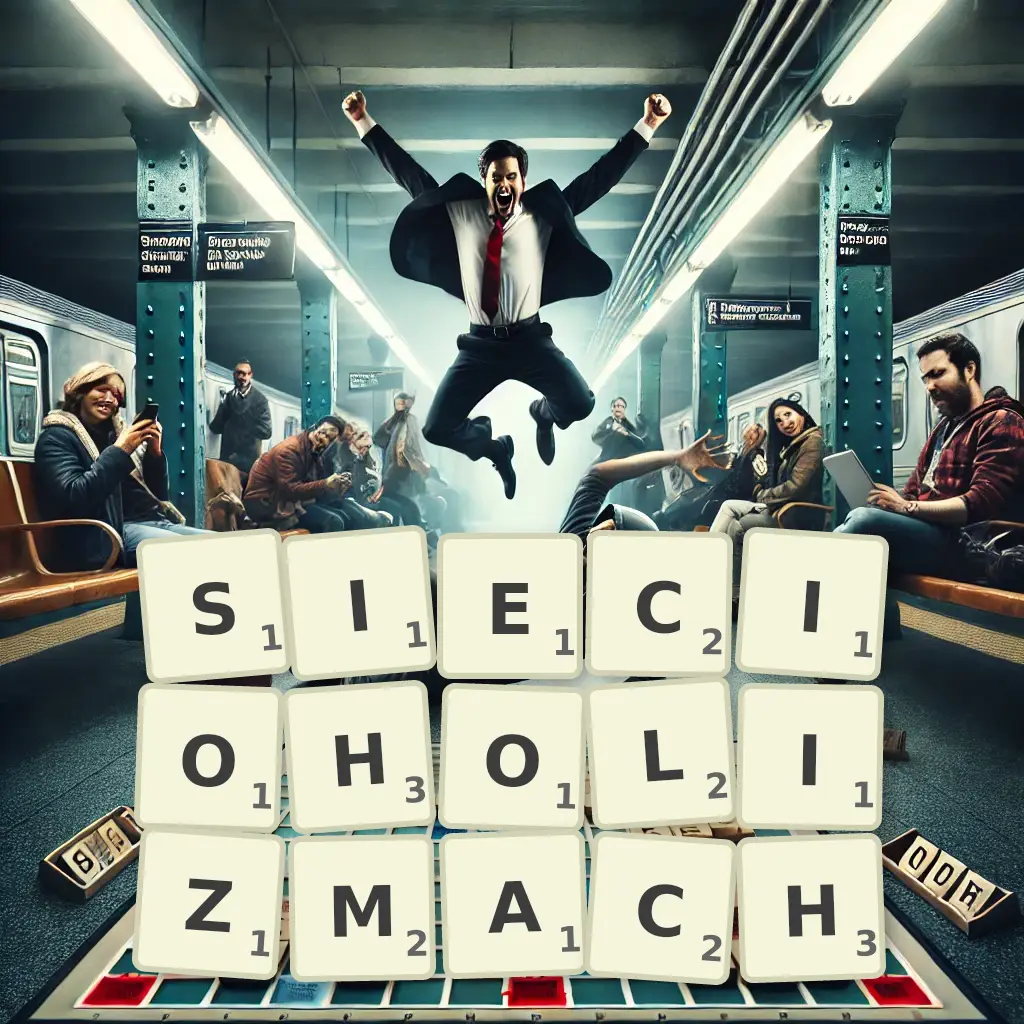 Słowa z liter SIECIOHOLIZMACH