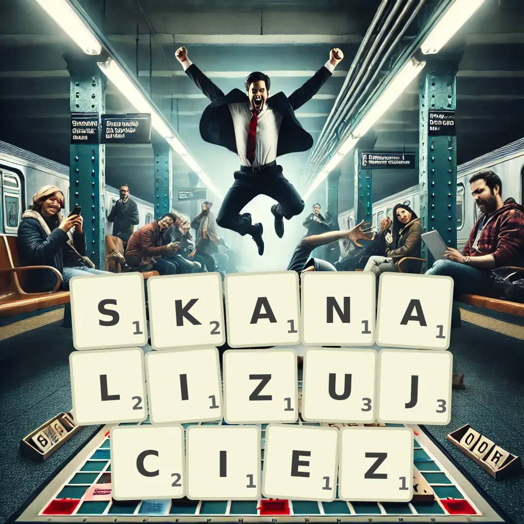 Słowa z liter SKANALIZUJCIEŻ