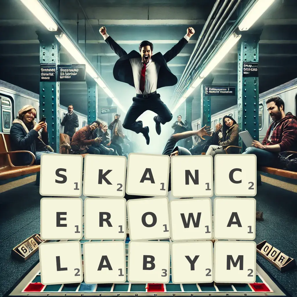 Słowa z liter SKANCEROWAŁABYM
