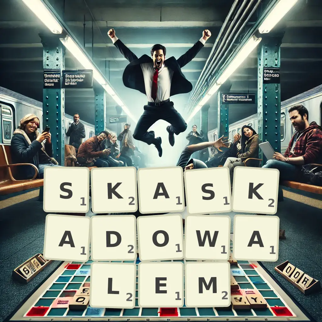 Słowa z liter SKASKADOWAŁEM