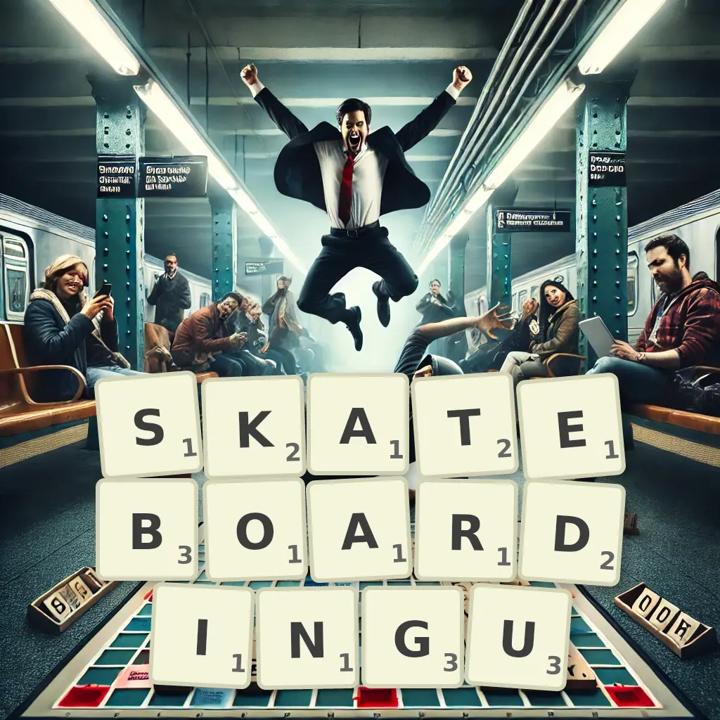 Słowa z liter SKATEBOARDINGU