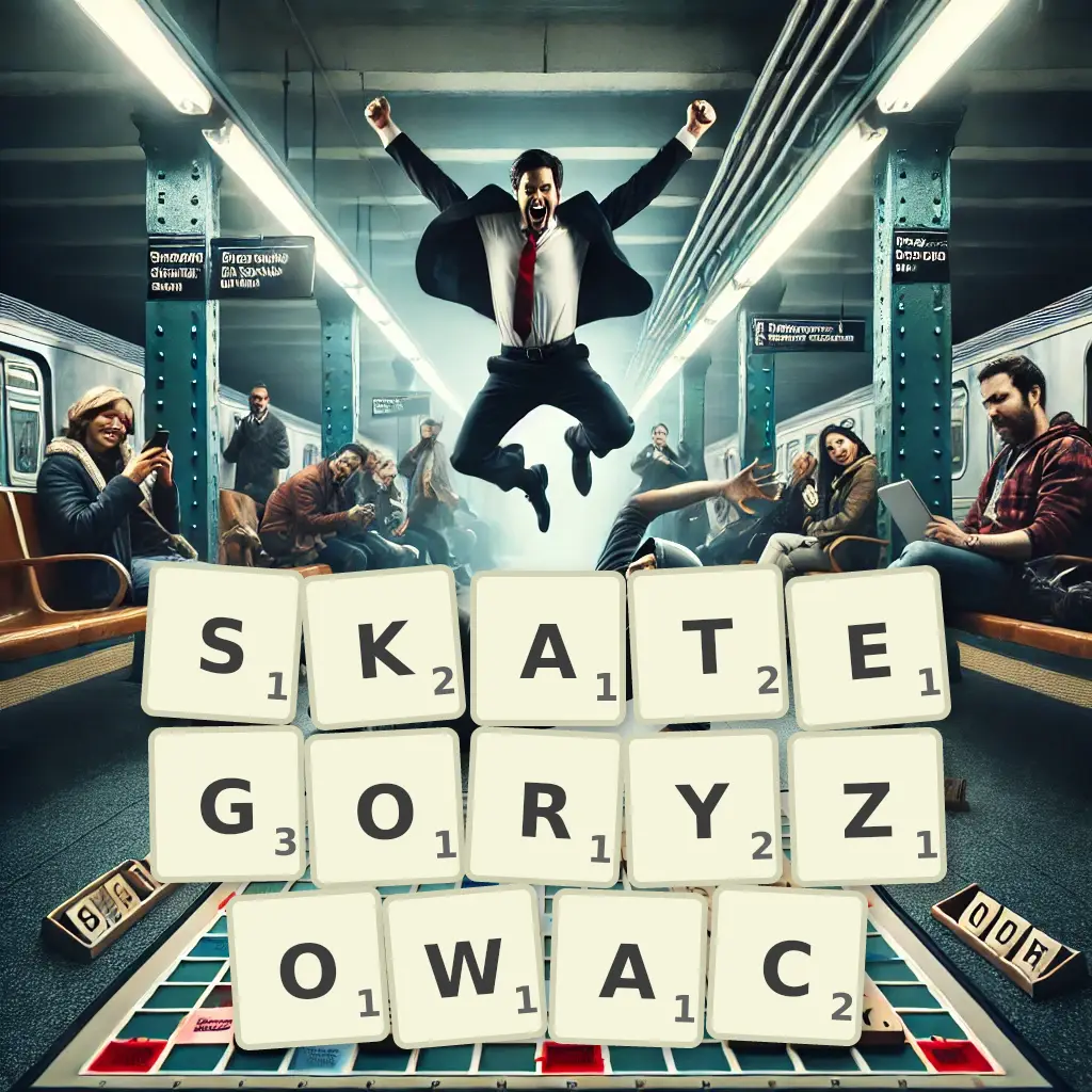 Słowa z liter SKATEGORYZOWAĆ