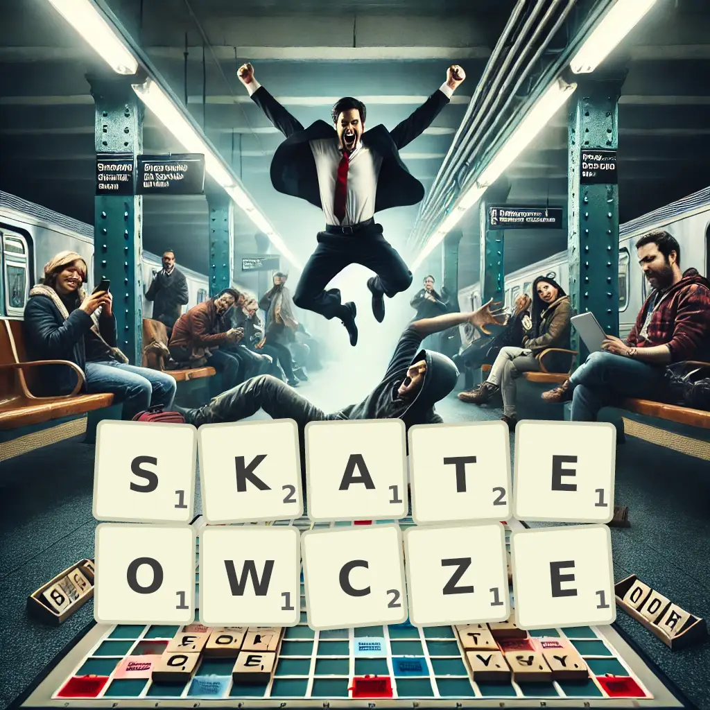 Lista słów z liter SKATEOWCZE Słowa z liter SKATEOWCZE