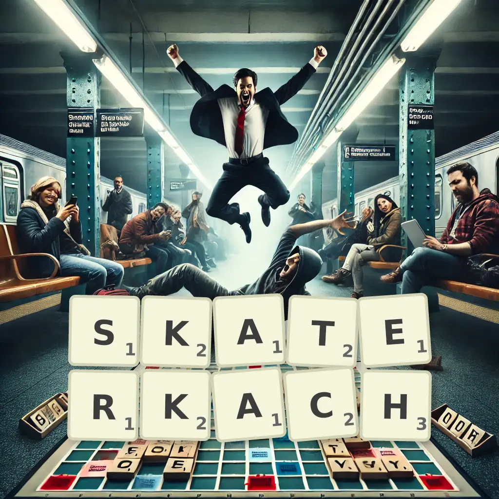 Słowa z liter SKATERKACH