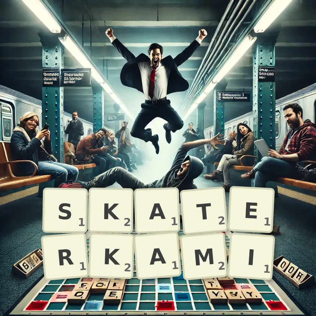 Słowa z liter SKATERKAMI