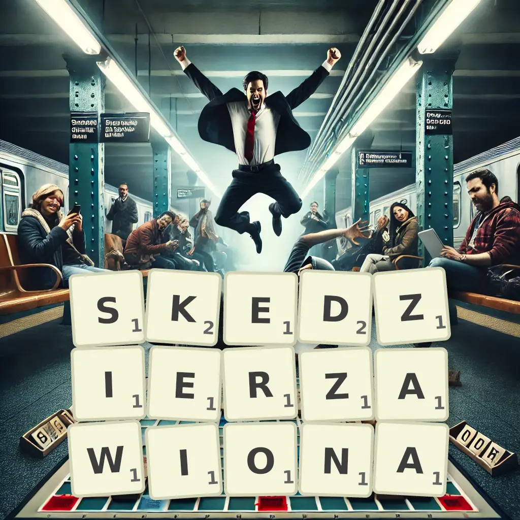 Słowa z liter SKĘDZIERZAWIONĄ