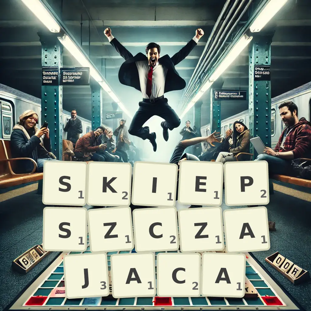 Słowa z liter SKIEPSZCZAJĄCA