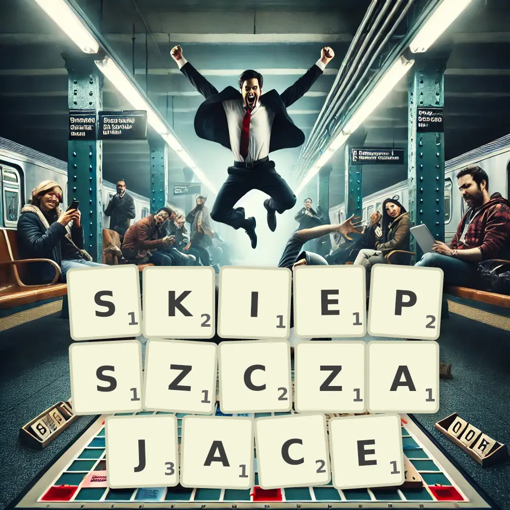 Słowa z liter SKIEPSZCZAJĄCE