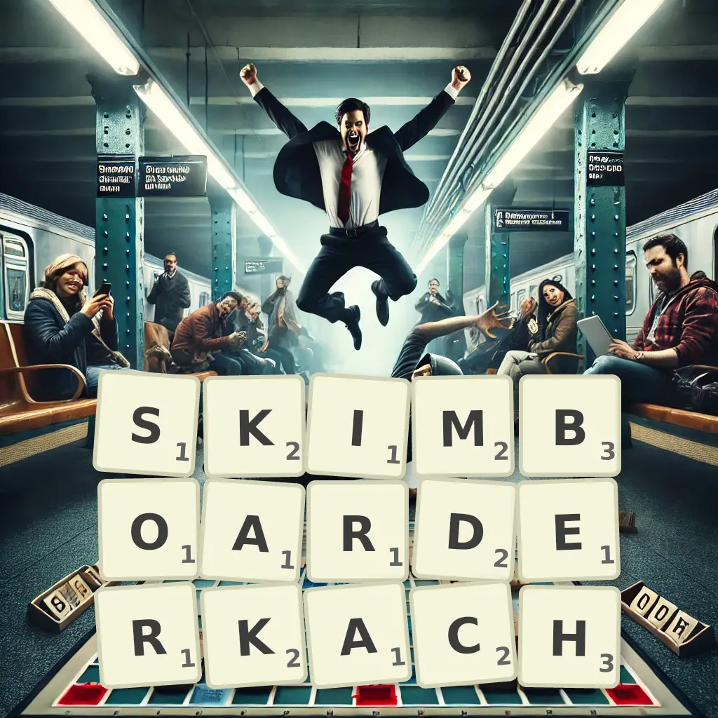 Słowa z liter SKIMBOARDERKACH