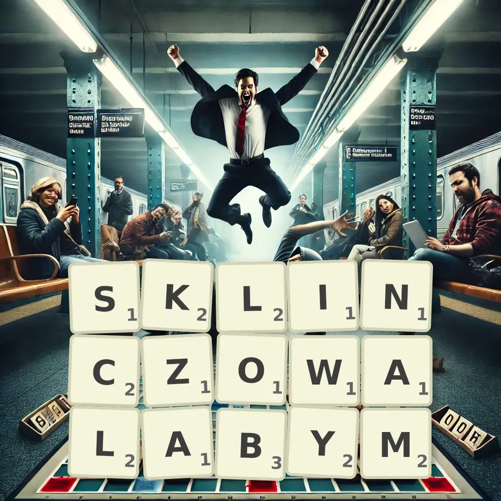 Słowa z liter SKLINCZOWAŁABYM