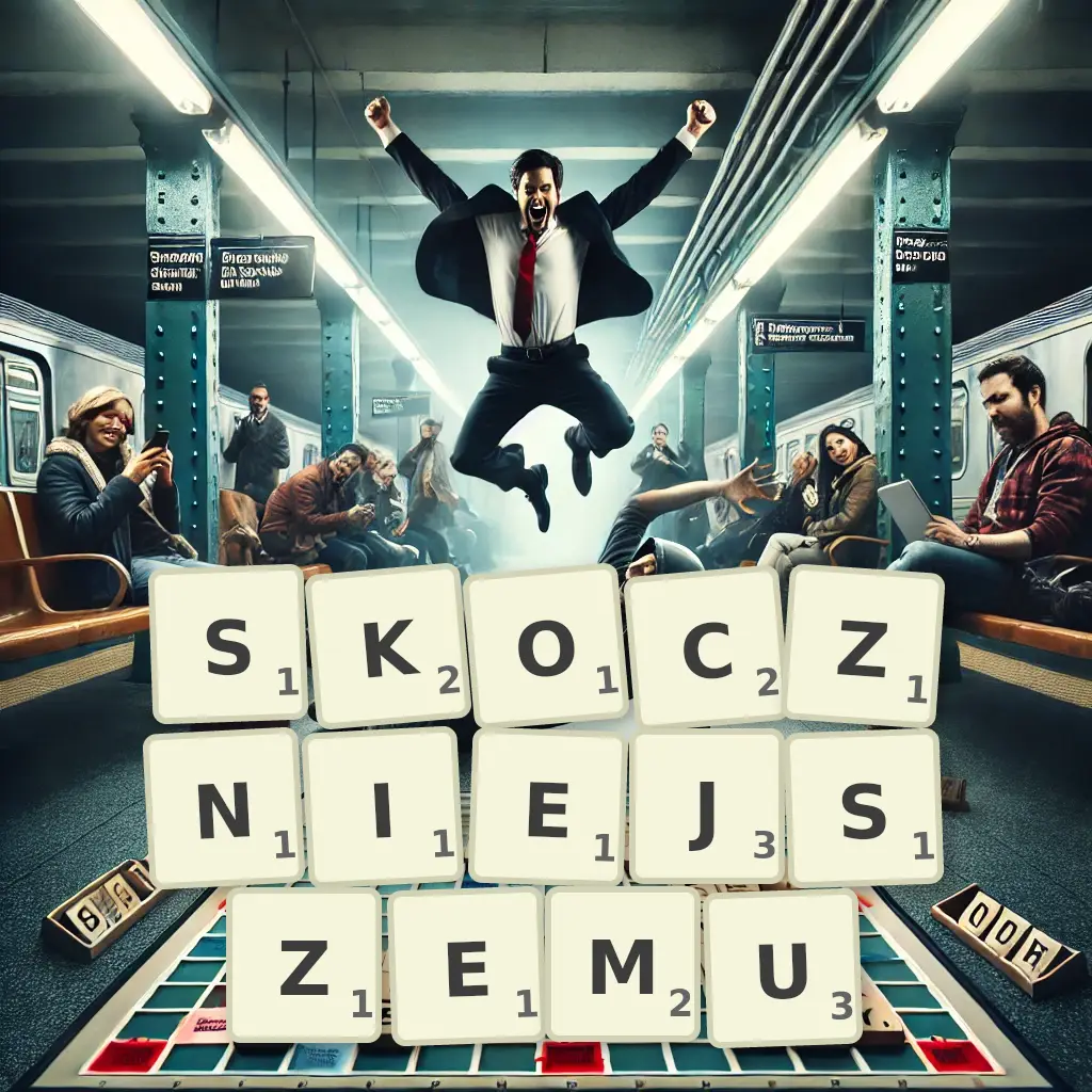 Słowa z liter SKOCZNIEJSZEMU