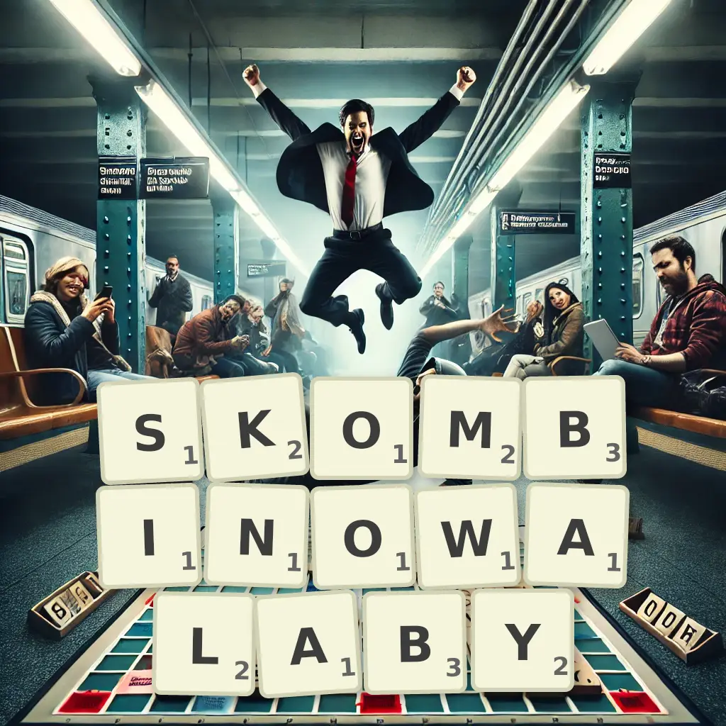 Słowa z liter SKOMBINOWAŁABY