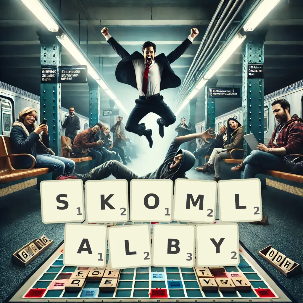 Słowa z liter SKOMLAŁBY