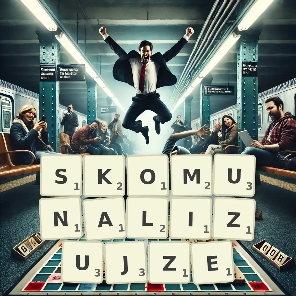 Słowa z liter SKOMUNALIZUJŻE