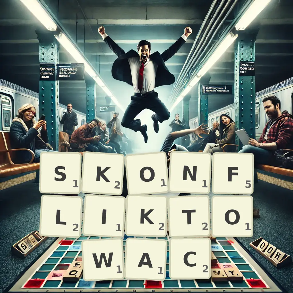 Słowa z liter SKONFLIKTOWAĆ