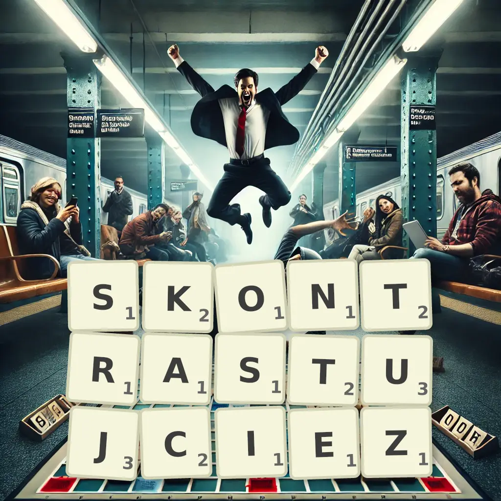 Słowa z liter SKONTRASTUJCIEŻ