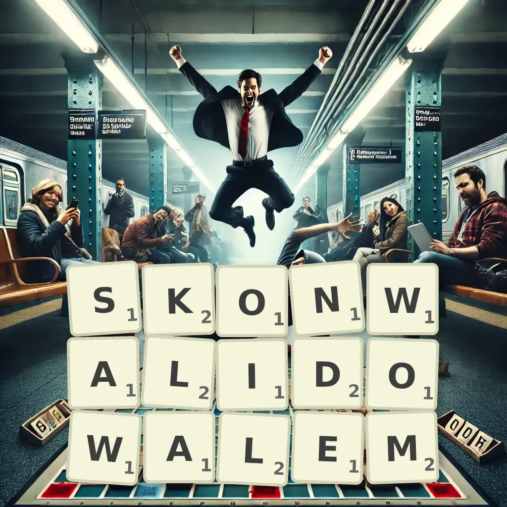 Słowa z liter SKONWALIDOWAŁEM