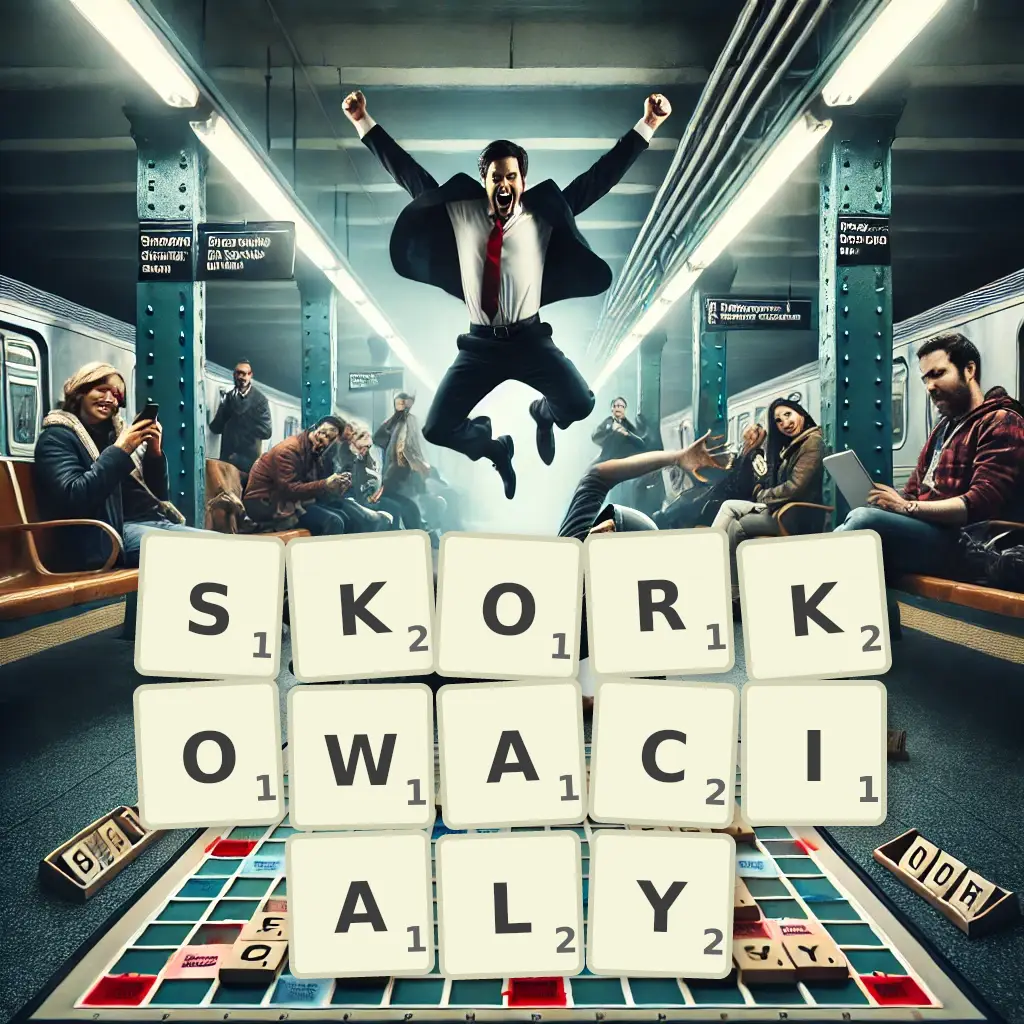 Słowa z liter SKORKOWACIAŁY