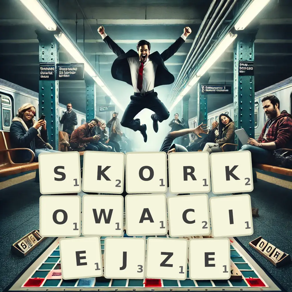 Słowa z liter SKORKOWACIEJŻE