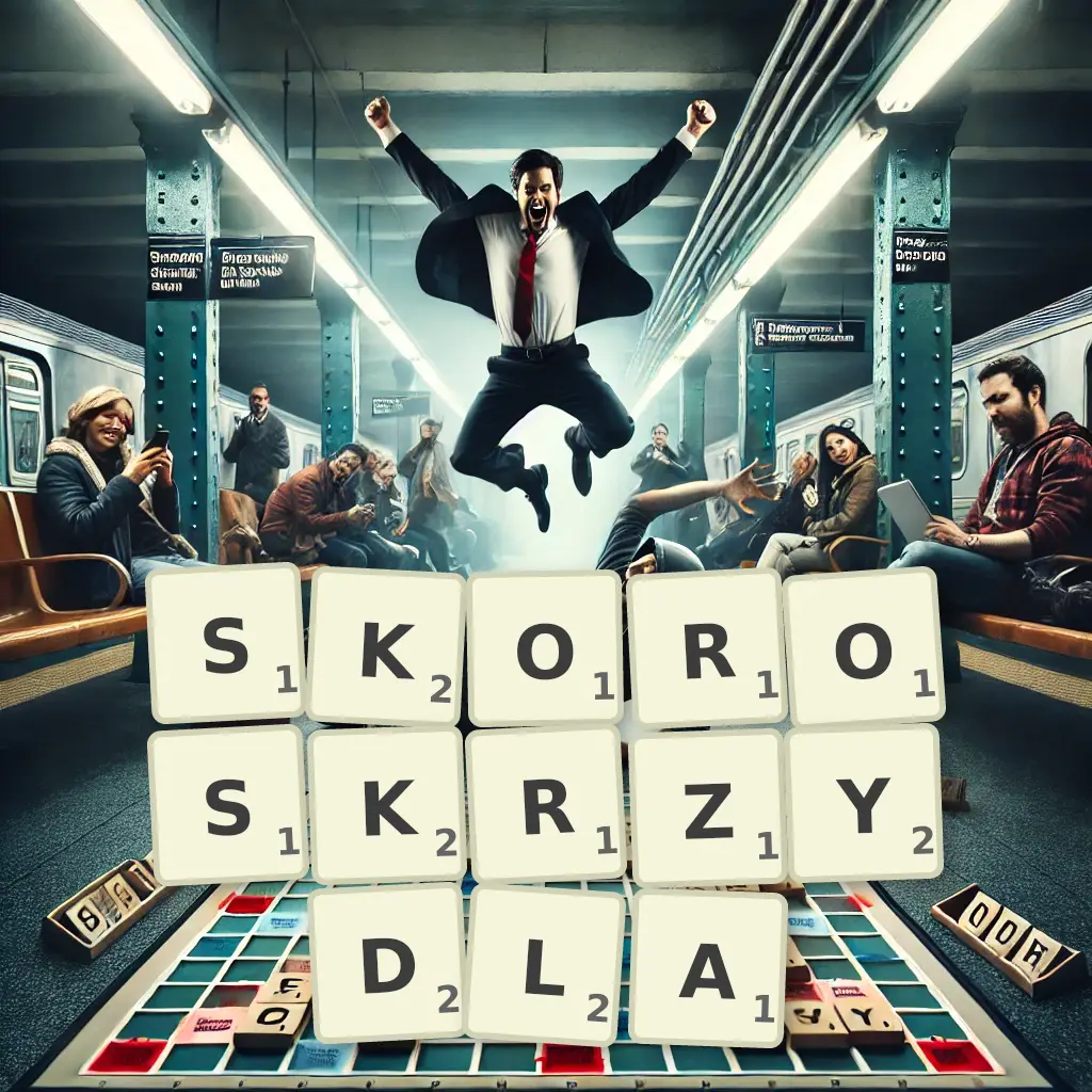 Słowa z liter SKÓROSKRZYDŁA