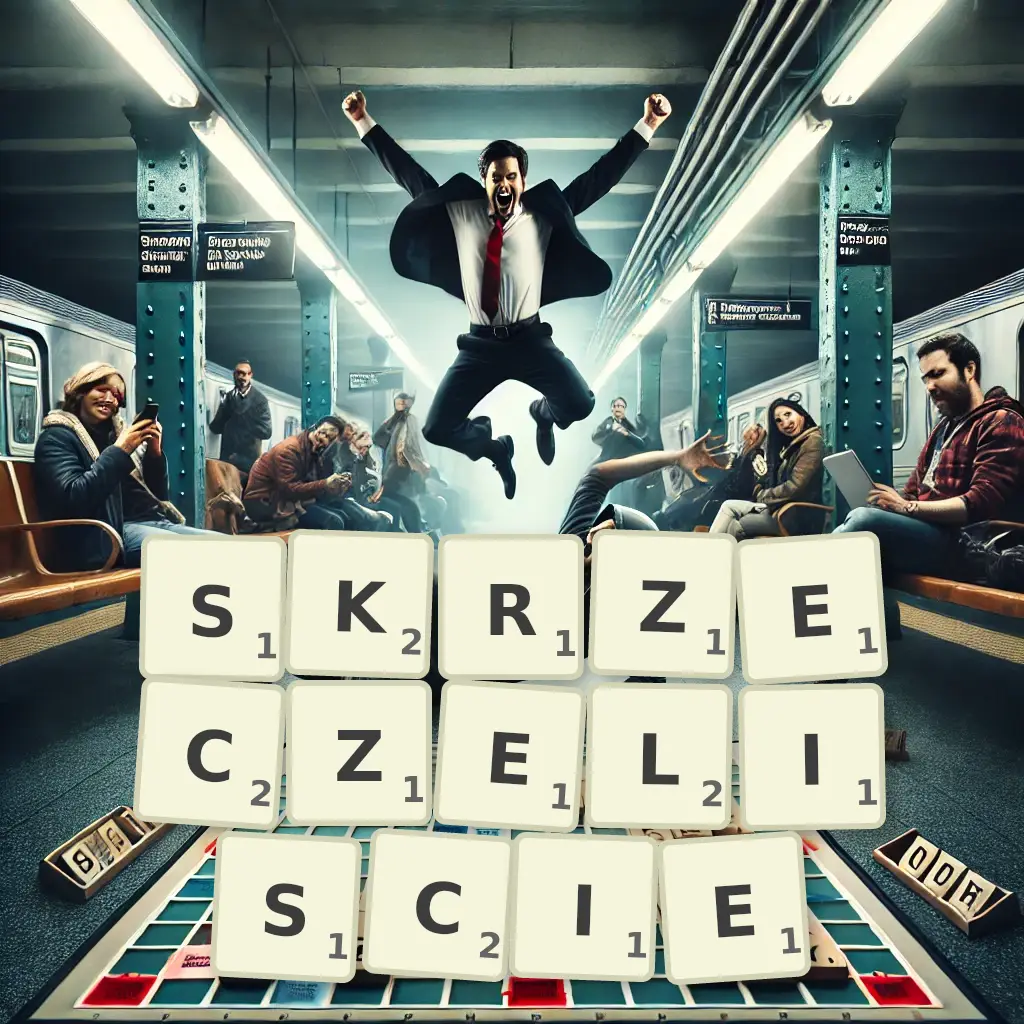 Słowa z liter SKRZECZELIŚCIE