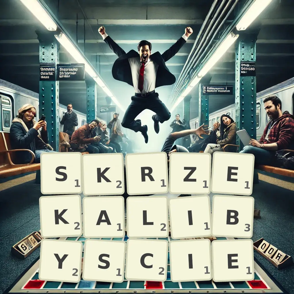 Słowa z liter SKRZEKALIBYŚCIE