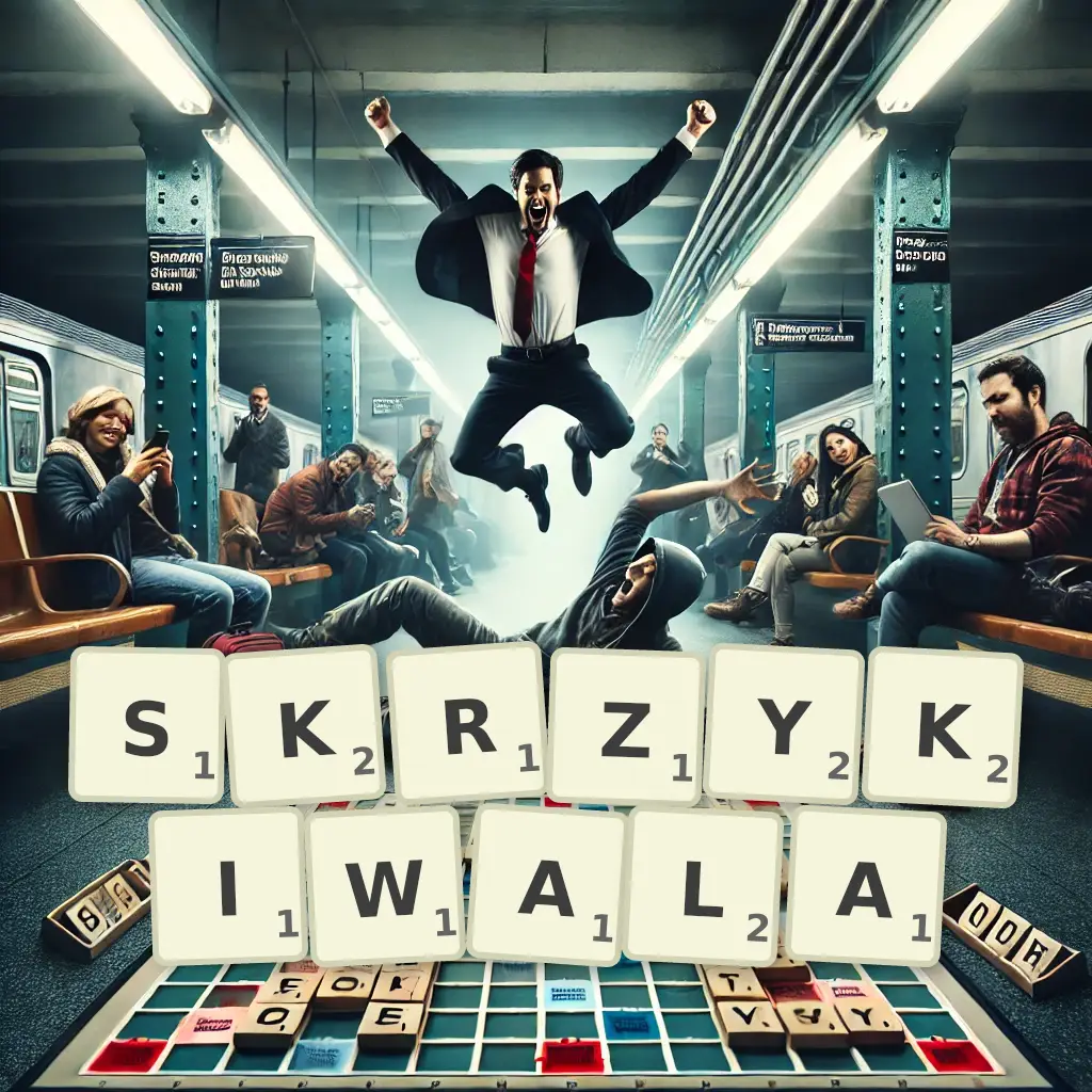 Słowa z liter SKRZYKIWAŁA