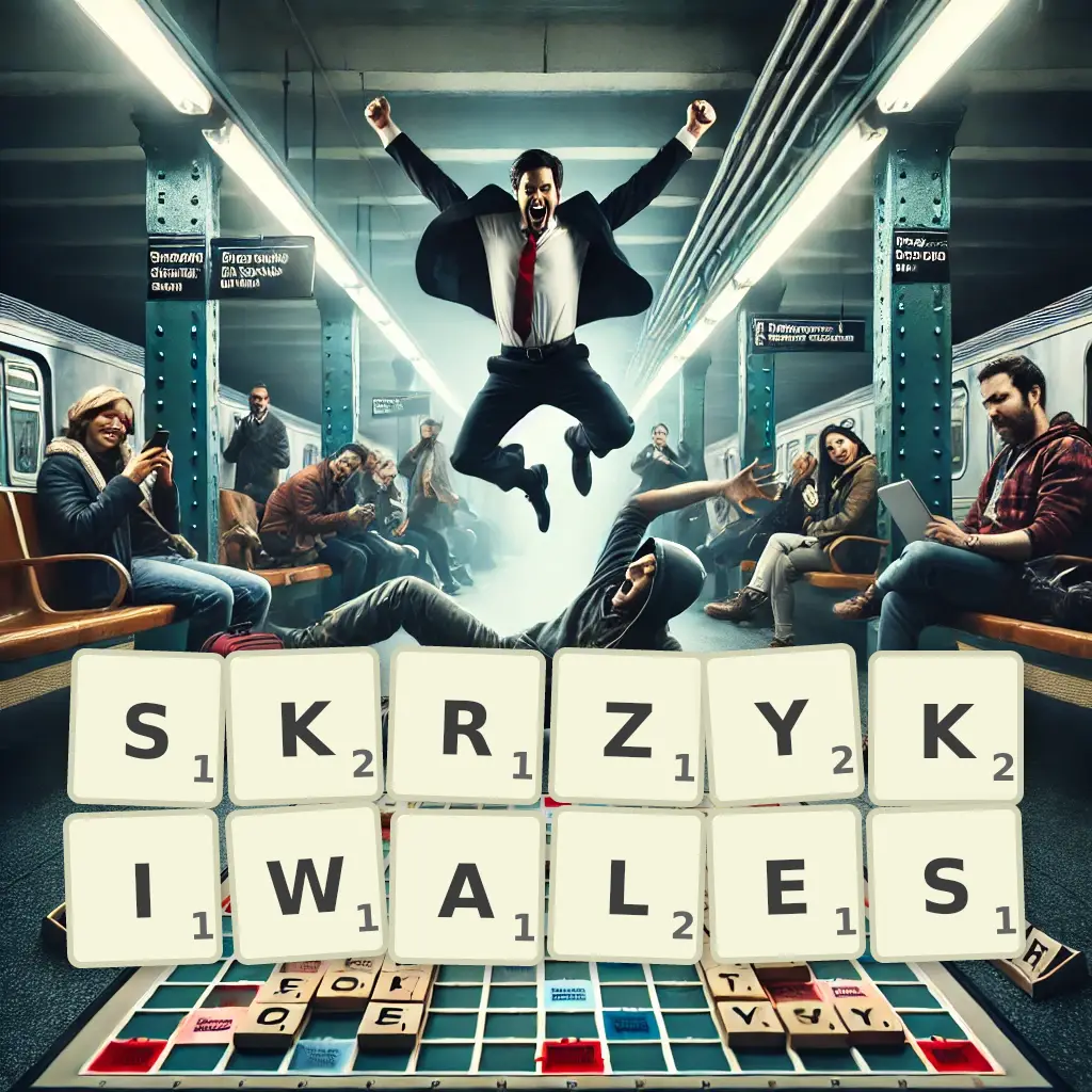 Słowa z liter SKRZYKIWAŁEŚ