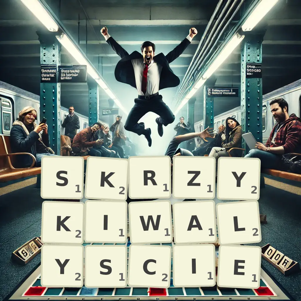 Słowa z liter SKRZYKIWAŁYŚCIE
