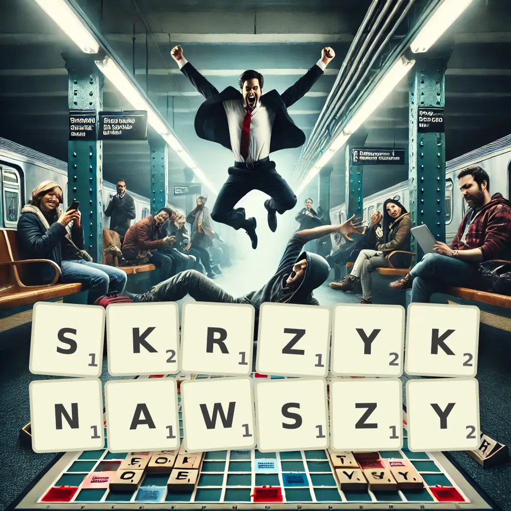 Słowa z liter SKRZYKNĄWSZY