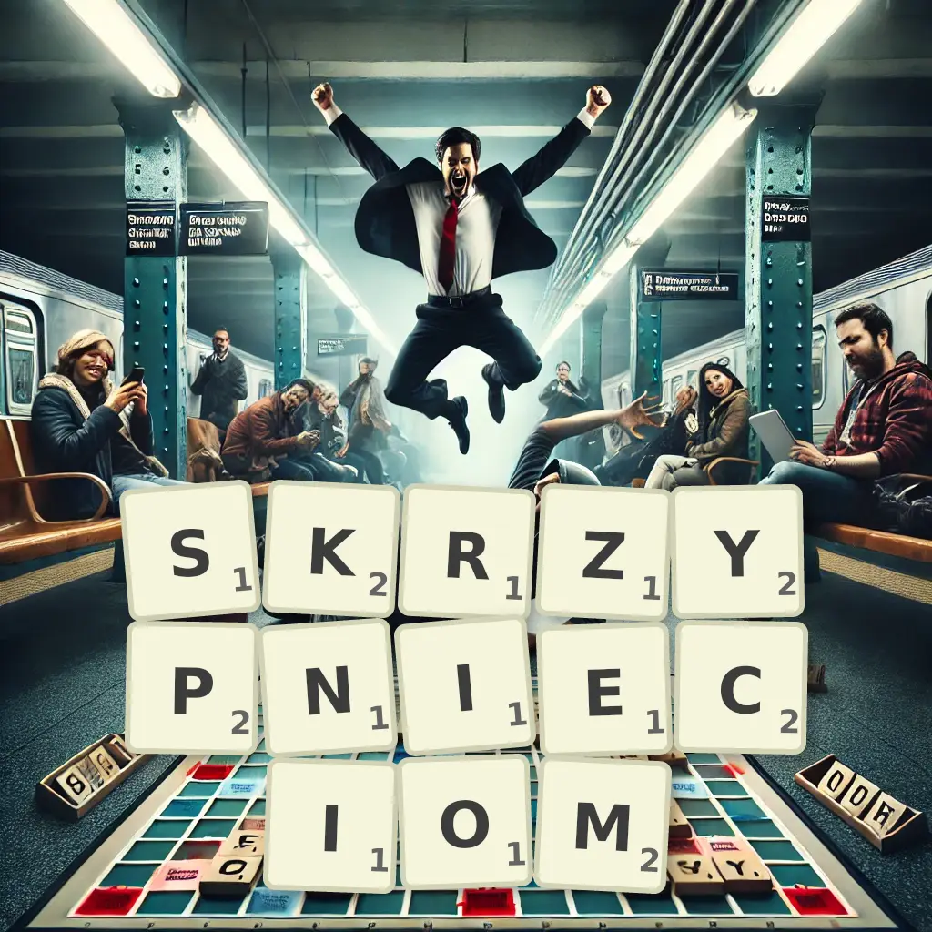 Słowa z liter SKRZYPNIĘCIOM