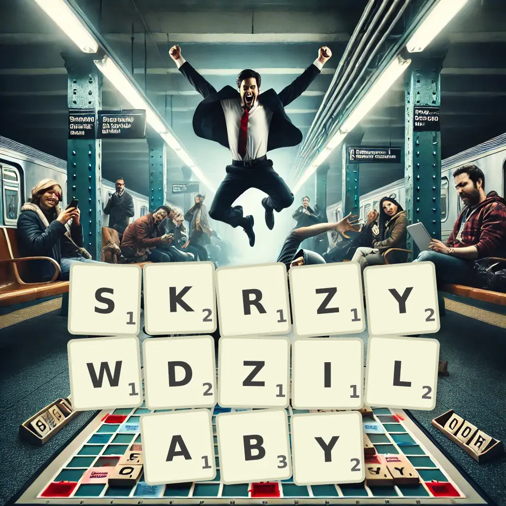 Słowa z liter SKRZYWDZIŁABY
