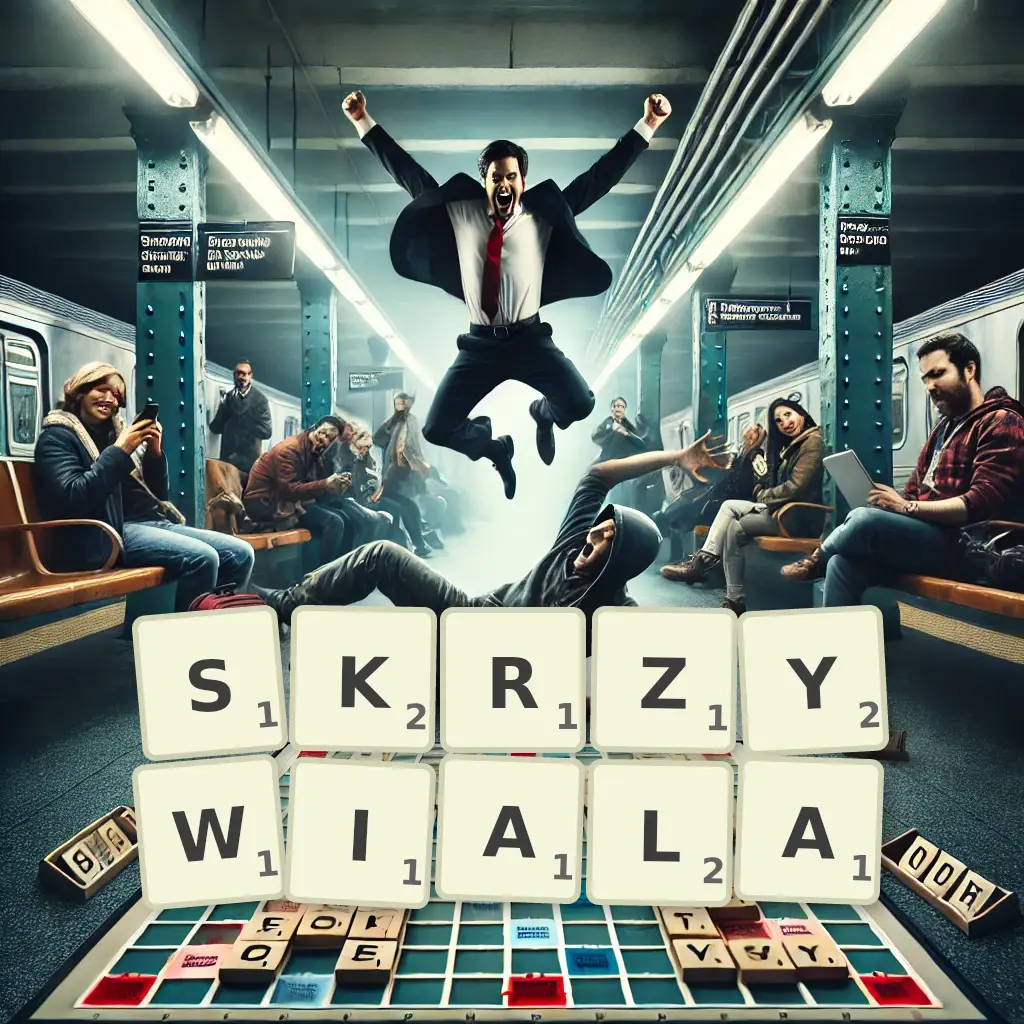 Słowa z liter SKRZYWIAŁA
