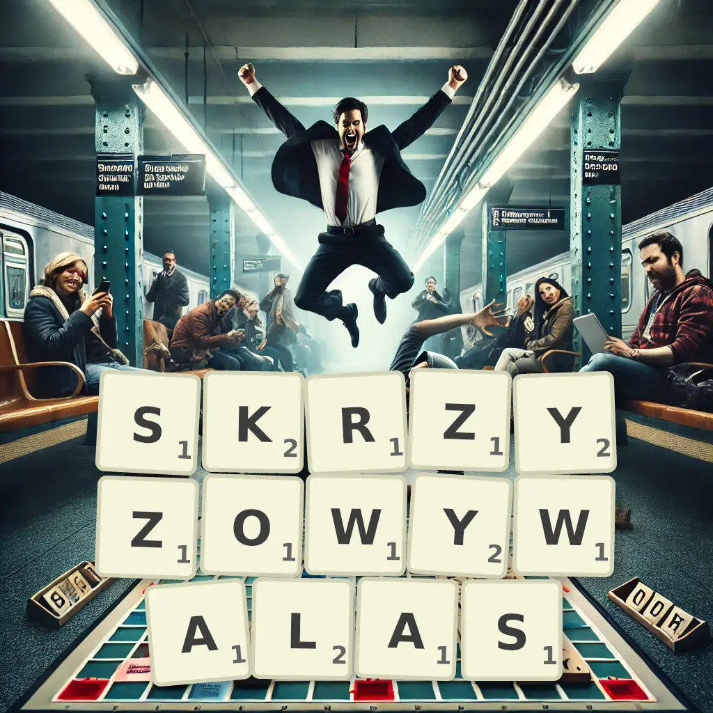 Słowa z liter SKRZYŻOWYWAŁAŚ
