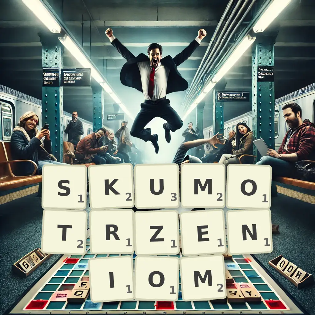 Słowa z liter SKUMOTRZENIOM